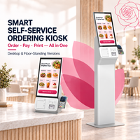 Kiosque en libre-service personnalisé minimaliste avec écran tactile de 21,5 pouces pour la commande et le paiement, avec intégration SDK, fabricant OEM