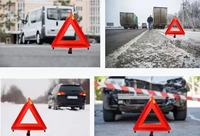 Triangle de signalisation d'urgence pour voiture Emark, en plastique robuste