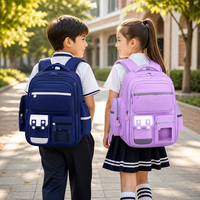 Grundschul-Unisex-Rucksack mit Großer Kapazität, Schmutzabweisend, Atmungsaktiv, Wasserdicht, aus Oxford-Gewebe für Kinder, Direkt vom Hersteller OEM