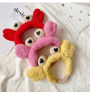 हॉट बिक्री कोरियन मेकअप हेडबैंड प्यारे कानों का चेहरा वाशिंग हेयर बैंड स्पा हेडबैंड - Product Image 3