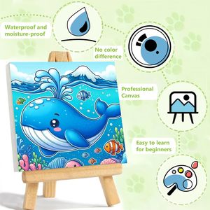 ชุดภาพ<span class=keywords><strong>วาด</strong></span>ระบายสีตามตัวเลข รูปโลมา ของ SONGWOO ART ภาพวาดระบายสีตามตัวเลขสำหรับเด็ก ของขวัญภาพ<span class=keywords><strong>วาด</strong></span>การ์ตูนระบายสีตามตัวเลข - Product Image 3
