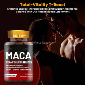 1900mg organik Maca tüm doğal bitkisel Energizer Hormonal denge Boost enerji dayanıklılık 60 kapsül diyet hamile kadınlar - Product Image 2
