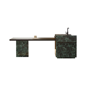 <span class=keywords><strong>Tavolo</strong></span> da Pranzo Moderno con Isola in Lastra di Roccia, Estensibile e Multifunzionale, per <span class=keywords><strong>6</strong></span> Persone, con Mobile Invertibile per Cucina Aperta - Product Image 5