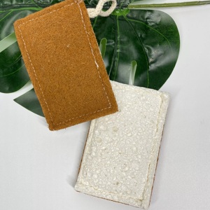 Éponge de cuisine en cellulose et sisal, en fibres de coco, écologique, biodégradable, pour le lavage et le nettoyage des vaisselles, éponge à récurer - Product Image 3