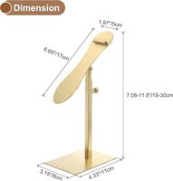 Présentoir à talons hauts de comptoir de magasin de détail présentoir à chaussures en acier inoxydable