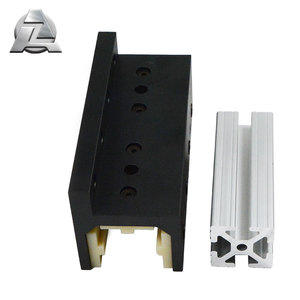 Fabricant industriel Curseur en aluminium noir Cnc Aluminium <span class=keywords><strong>15x15</strong></span> t Profil de fente Roulement linéaire - Product Image 1