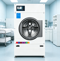 Laveuse-sécheuse commerciale en acier inoxydable 20 kg, entièrement automatique, équipement de blanchisserie industriel pour entreprise de lavage en libre-service