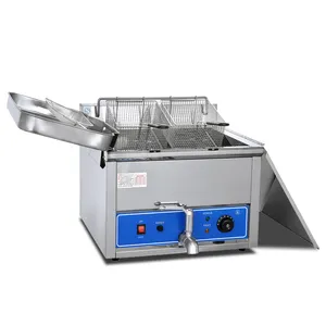 Commercial Double Cylinder Stainless Steel French Fries Fryer Oven Electric Commercial natural gas fryer