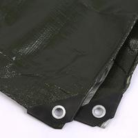 Bâche tissée personnalisée anti-UV, coupe-vent, imperméable, enduite de PE, unie, isolée pour tentes de camping et utilisation automobile avec tricot.