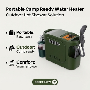 Chauffe-eau à <span class=keywords><strong>gaz</strong></span> extérieur Portable 3L/6L pour camping-car à piles fenêtre de 90 jours expédition rapide réduction tarifaire ménages - Product Image 2