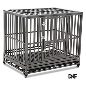 Corral Para Perros Extra Grande 100x58x58cm - Parque Portátil Para Mascotas Interior Exterior Gris
