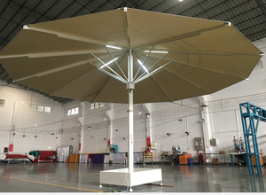 <span class=keywords><strong>Parasol</strong></span> de jardin extérieur de grande taille avec lumière, en aluminium, design moderne - Product Image 2