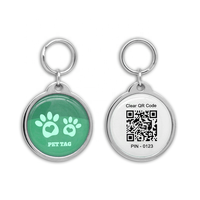 Logotipo personalizado NFC ID Pet Tracking Tag Rfid Llavero Código QR RFID Epoxy Tag