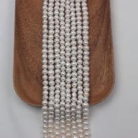 Perles d'eau douce en gros, 9-10 mm, perles naturelles ovales en forme de pomme de terre pour la fabrication de bijoux, fournitures pour fermes de perles