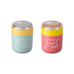 Tedemei Stainless Steel Insulated Drink Cup 501-800Ml Cartoon Design Portable <b>For</b> Travel And <b>Office</b> Use - Product Image 2