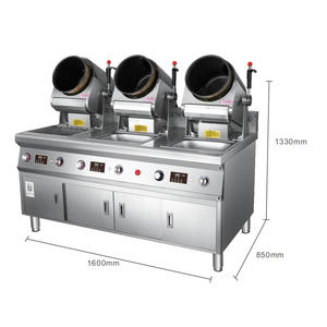 เครื่องทำอาหารอัตโนมัติสำหรับร้านอาหารเชิงพาณิชย์ หม้อไฟฟ้า/แก๊ส สำหรับผัดข้าวผัด ข้าวผัดก๋วยเตี๋ยว อุปกรณ์ครัว - Product Image 3