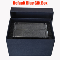 Small Bridge Wholesale Cube de cristal K9 vierge poli de qualité supérieure pour gravure laser 3D et sublimation, avec boîte cadeau pour cadeaux d'invités