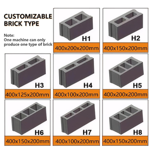 Kleine vibrerende motor cementstenen vormmachine holle blokkenmaker milieuvriendelijke niet-gebrande steenproductie laag - Product Image 6