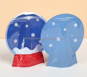 Tùy chỉnh in Zip Mylar bao bì nhựa Túi đặc biệt hình đứng túi và kẹo dẻo chết cắt hộp PE đơn vị - Product Image 3