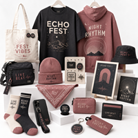 Kit de Marchandises de Marque pour Événements en Direct : T-shirt, Sweat à Capuche, Sac Fourre-tout, Bouteille, Passe d'Accès, Bracelet, Bâton Lumineux, Articles de Support pour Fans, Coffret Cadeau en Gros