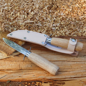 Coltello da intaglio a lama dritta con manico in <span class=keywords><strong>legno</strong></span> di faggio inciso e doppio proteggi dita, sicuro <span class=keywords><strong>per</strong></span> bambini, ideale <span class=keywords><strong>per</strong></span> <span class=keywords><strong>il</strong></span> campeggio - Product Image 3