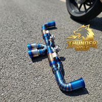 Système d'échappement complet HT (Collecteur SS304 + Silencieux arrière à valve à vide en titane) pour Porsche 991.1 991.2 GT3 4.0L