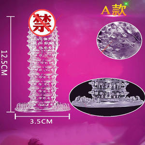 5 Arten männlicher Penis Extender TPE Kondom für sexy Spiel - Product Image 2