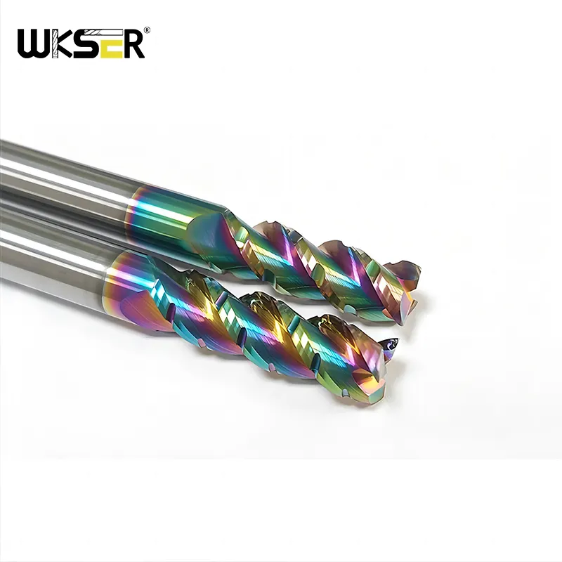 DLC coating can be customized with different sizes of square End Mill CNC Cutter Tools non-standard milling cutter