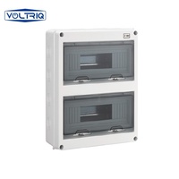 Boîte de distribution électrique étanche série HT 4/8/12/18/24 voies, boîte de distribution d'alimentation extérieure en plastique PC ABS
