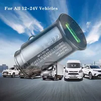 Chargeur de voiture mini invisible 100W 5A, 2 ports, charge rapide PD20W/QC3.0, chargeur allume-cigare pour téléphones