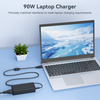 Adaptador de Corriente Compacto de 90W DC 5.5*3.0mm para Portátil, 19V 4.74A, Cargador Recto para Escritorio y Laptop Samsung