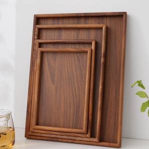M Wooden Natural Tea Tray Food Plate Platter Decorative Trays Fruit Snack Coffee Breakfast Storage Plate Kitchen Accessories - Product Image 4