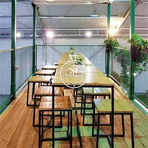 ร้านอาหารเคลื่อนที่แบบตู้คอนเทนเนอร์เหล็กสไตล์อินดัสเทรียล ขยายได้ พร้อมครัว ที่นั่ง และพื้นที่ระบายอากาศ - Product Image 6