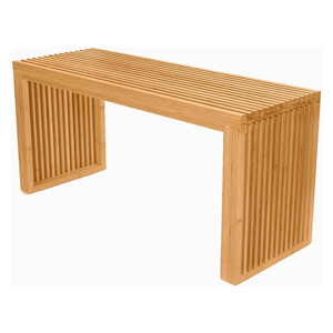 Banc de rangement à chaussures en bambou pour entrée, mobilier de salon d'hôtel, intérieur/extérieur, design moderne et transitoire, chambre à coucher, vente en gros - Product Image 1