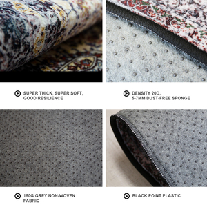 Tùy chỉnh 3D màu đen cổ điển phòng khách Ba Tư Thiết kế thảm và thảm - Product Image 5