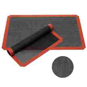 Tapis de cuisson en silicone perforé personnalisé, 2 faces avec motifs ronds, réutilisable, antiadhésif, pour four, pour biscuits, macarons, pain - Product Image 2