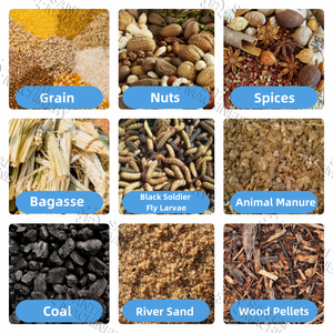 Sécheur d'aliments pour animaux à faible bruit, sécheur rotatif à tambour pour BSFL et chapelure, avec équipement <span class=keywords><strong>de</strong></span> dépoussiérage par tour <span class=keywords><strong>de</strong></span> pulvérisation - Product Image 6