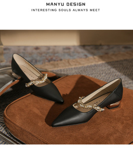 <span class=keywords><strong>Scarpe</strong></span> da sposa da donna classici con perline di perle Mujer Zapatos sandali con tacco avvolgente a punta décolleté <span class=keywords><strong>scarpe</strong></span> da sposa - Product Image 6