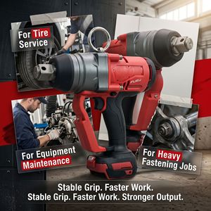 Llave de Impacto Inalámbrica de Alta Resistencia con Motor sin Escobillas de 1600W, 2600Nm, Llave Eléctrica de 1 Pulgada para Uso Industrial - Product Image 5