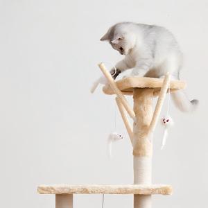 OEM 2026 Katzen-Kratzbaum mit Bett, All-in-One Katzenmöbel XXL, 4 Ebenen für große Katzen, mit Sisalspielzeug und Sprungplattformen - Product Image 4