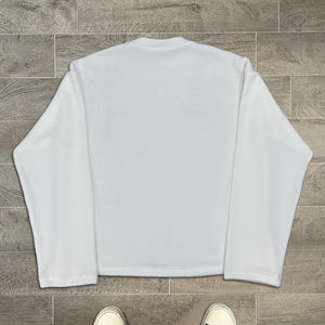 เสื้อยืดแขนยาวพิมพ์ลายกราฟิกแนวสตรีทแวร์เสื้อยืดไหล่ตกเสื้อยืดโอเวอร์ไซส์ - Product Image 2