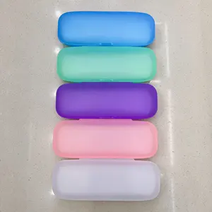 Stock Clear Sunglasses Case Hard Plastic Plain Glasses Holder Box Portable Storage Eyeglasses Case Pouch