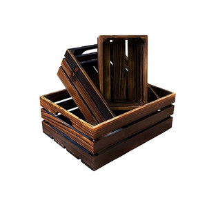 Handicrafts Fruit box Wooden vegetable Flat noodles Fruit and vegetable wooden box