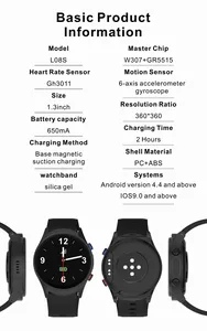 Relógio inteligente para idosos, relógio inteligente com controle remoto para detecção de quedas, relógio inteligente para saúde e pressão arterial NL08S