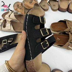 Sandales en gros à prix abordable, en cuir PU de marque avec boucle, pantoufles très vendues, grandes tailles pour femmes en Afrique - Product Image 4