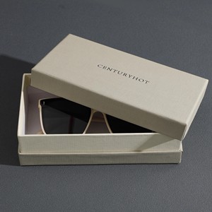 กล่องใส่แว่นกันแดดกระดาษคราฟท์สุดหรูกระเป๋าใส่แว่นตาพร้อมเคลือบด้านสำหรับโชว์แว่นกันแดดติดโลโก้ได้ตามต้องการ - Product Image 1