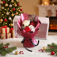 AYOYO OEM Umweltfreundliches Geschenk zum Muttertag, Abschlussfeier, Ostern, Neues Design Mini Dekorativer Seifenblumenstrauß für Frauen und Mädchen