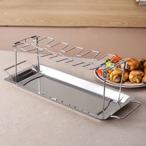 Soporte Vertical de Acero Inoxidable para Asar Pollo, para Uso Industrial y Comercial en Exteriores, para Asar Alas y Muslos de Pollo - Product Image 4