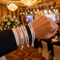 Bracelet promotionnel personnalisé en polyester pour événements et festivals avec logo, bracelet de poignet, cadeau d'entrée VIP