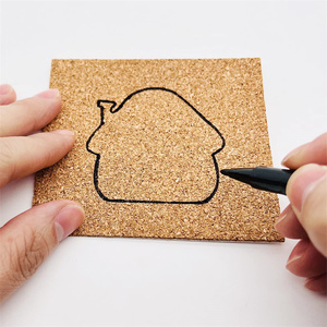 Coussinets en <span class=keywords><strong>liège</strong></span> autocollants <span class=keywords><strong>de</strong></span> 4 pouces, écologiques et fiables, carrés ou ronds, avec <span class=keywords><strong>feuille</strong></span> <span class=keywords><strong>de</strong></span> support - Product Image 2